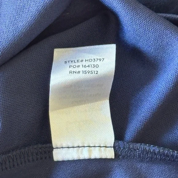 Lulus Navy Blue One Shoulder Ruffle Midi Dress XL Wedding Guest Formal - Picture 7 of 9